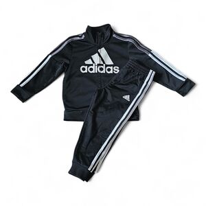 Adidas Kids Black Tracksuit Set Size 3T